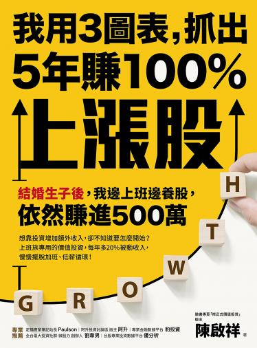 我用3圖表，抓出5年賺100%上漲股