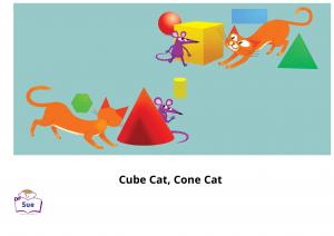 Cube Cat, Cone Cat 英語有聲繪本
