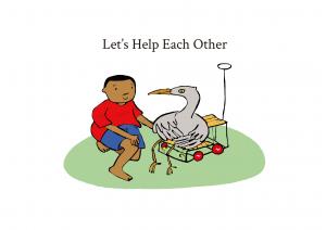 Let's help each other 英語有聲繪本