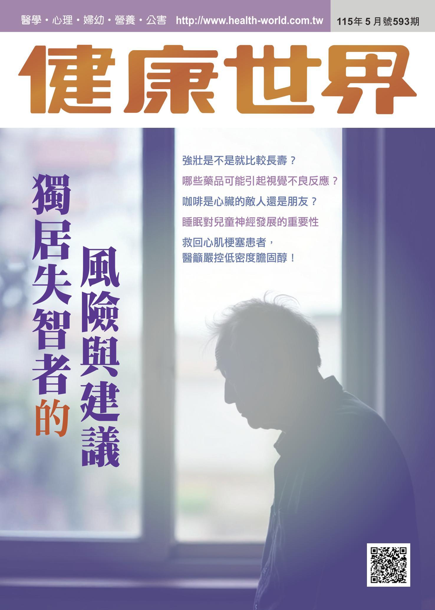 健康世界 [第593期]:獨居失智者的風臉與建議