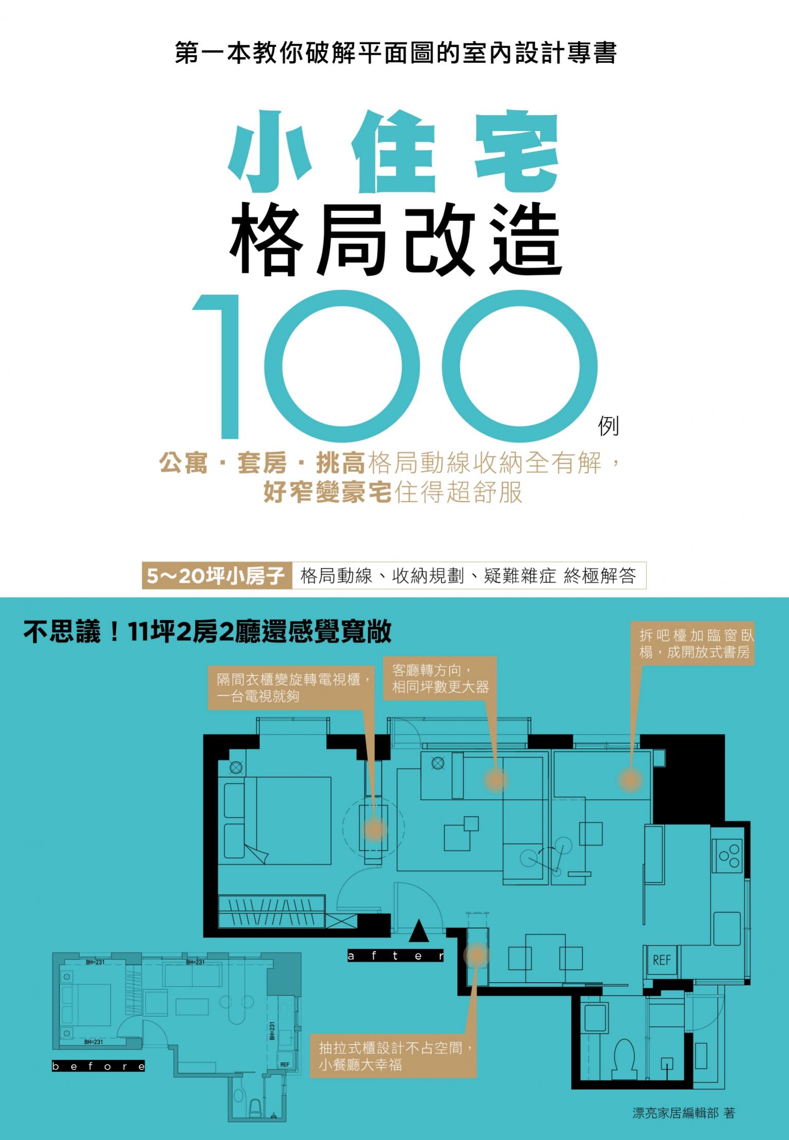 小住宅格局改造100例：公寓 套房 挑高 格局動線收納全有解，好窄變豪宅住得超舒服