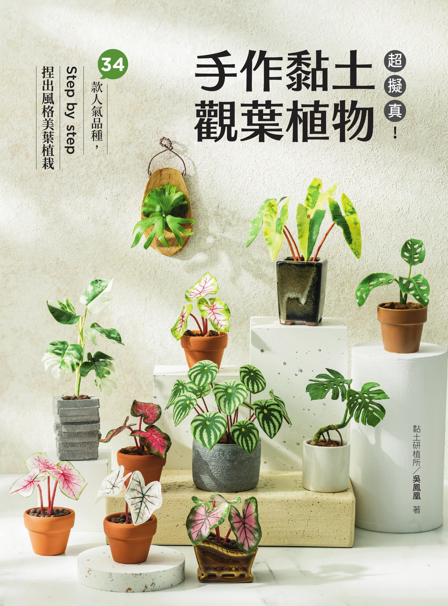 超擬真！手作黏土觀葉植物：34款人氣品種，Step by step 捏出風格美葉植栽