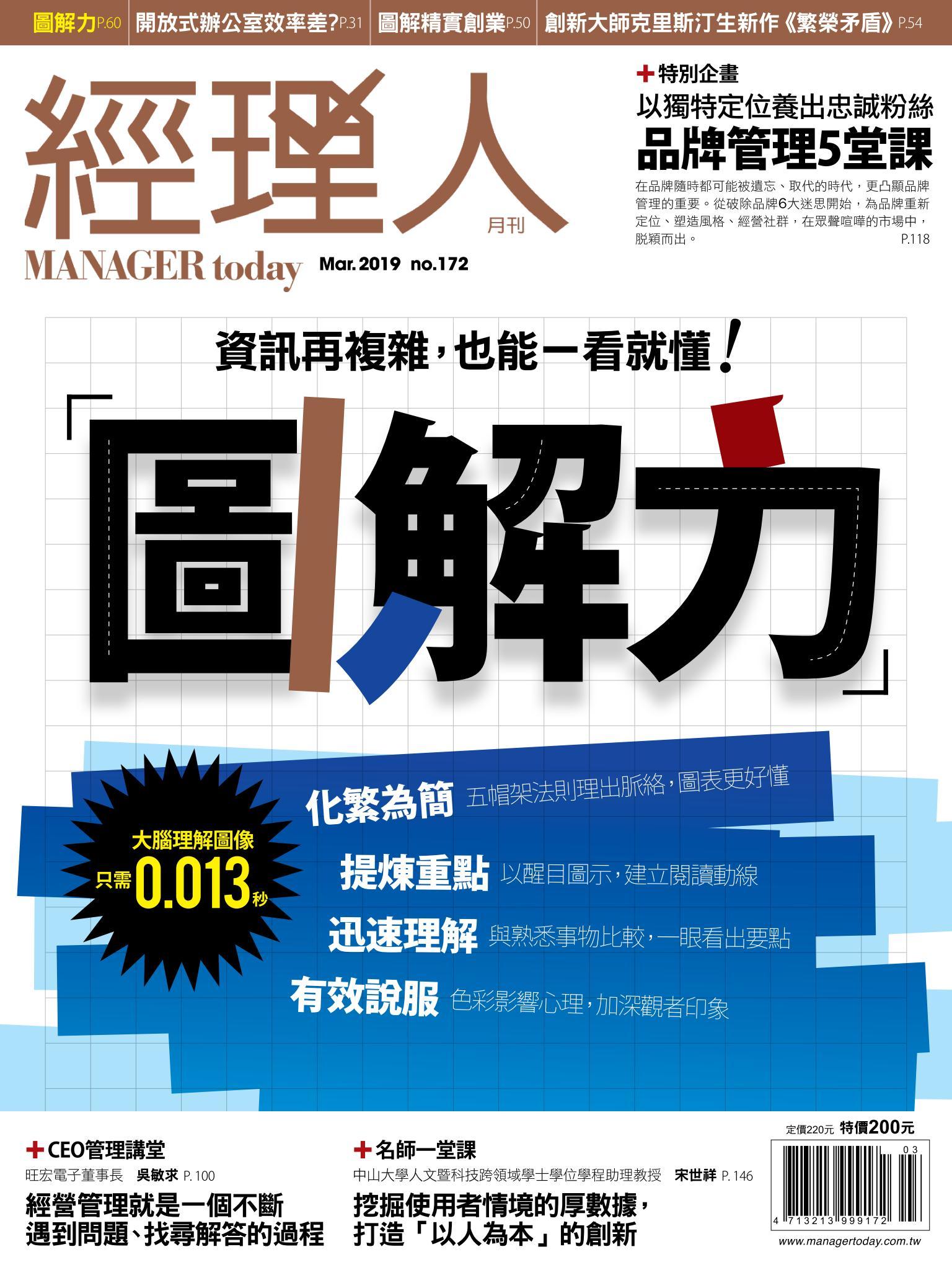 經理人月刊第172期
